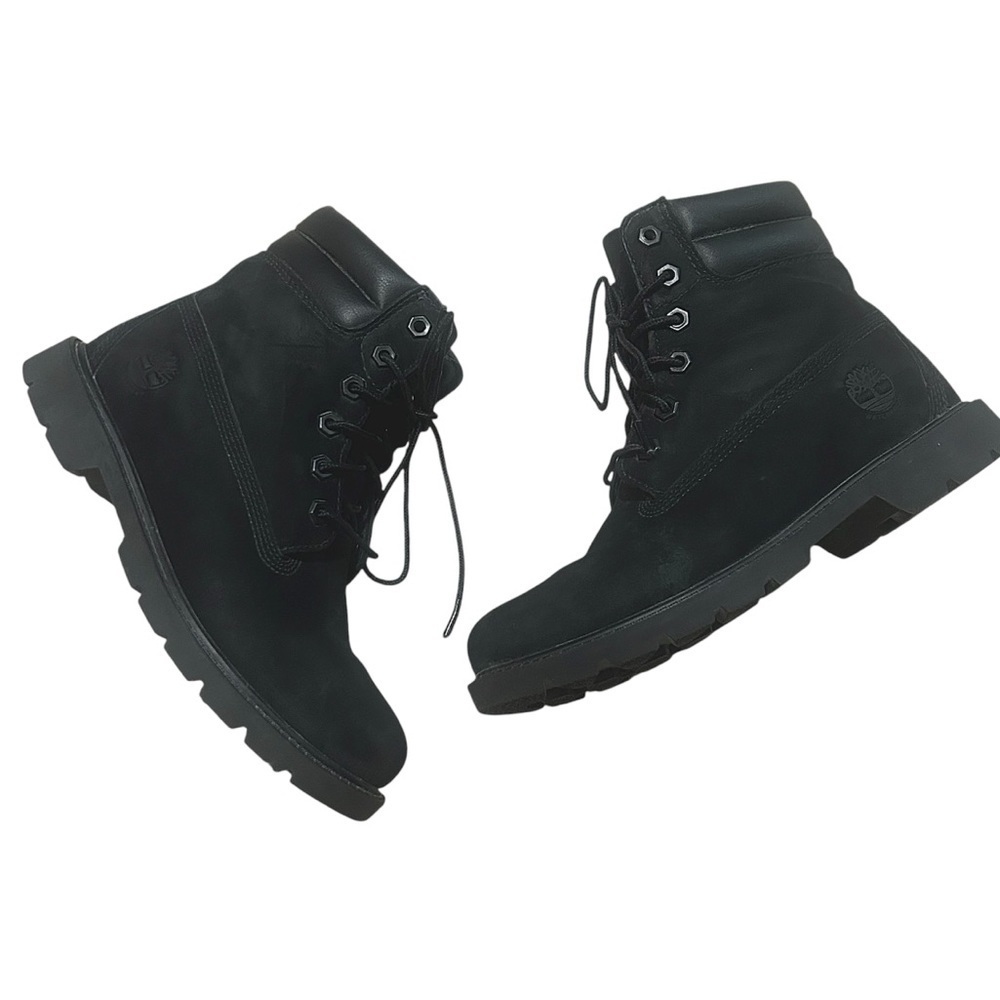 Timberland Linden Woods 6in Lace Up Waterproof Black Boots SIZE 7 - Picture 2 of 10